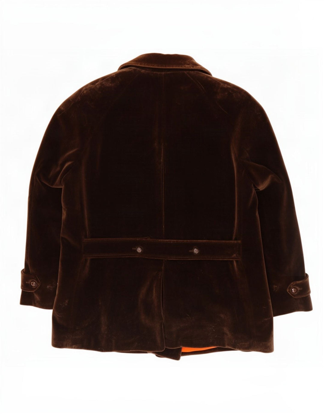 Capalbio Herre Double Breasted Velvet Blazer Jacket UK 40 Large Brown
