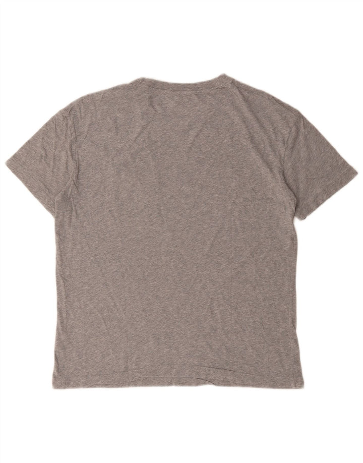 Nike grafisk T-shirt top til mænd, lille grå flækket bomuld