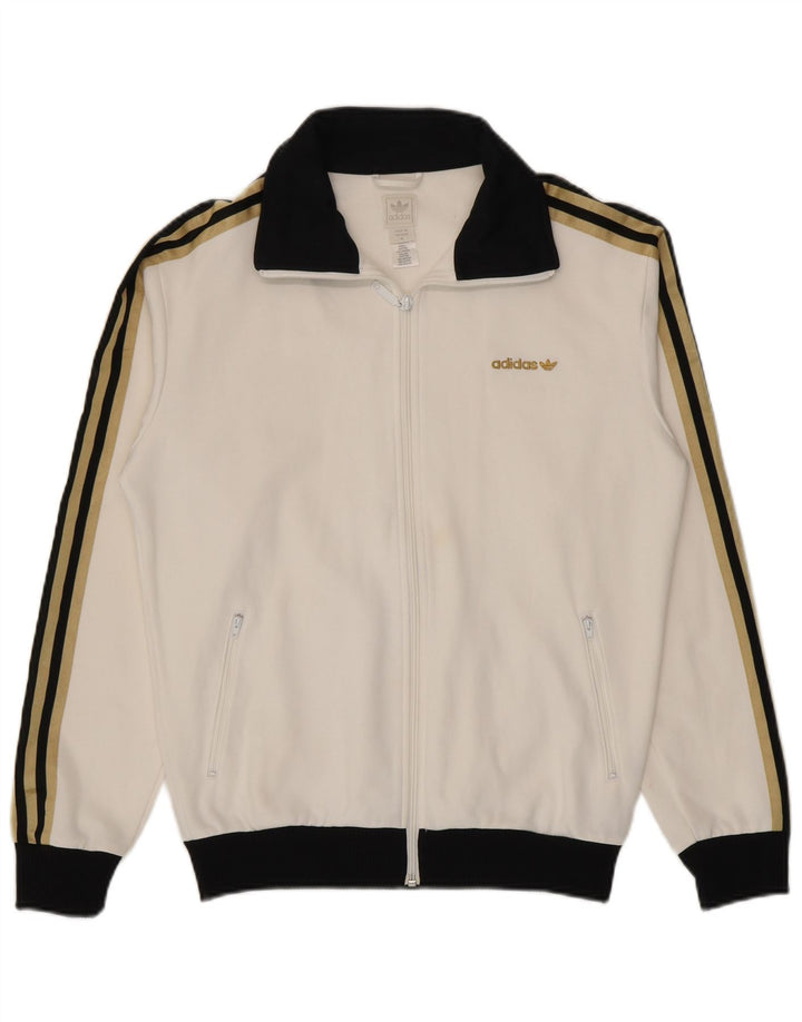 Adidas Træningsdragt til mænd Topjakke Medium White Colourblock Polyester