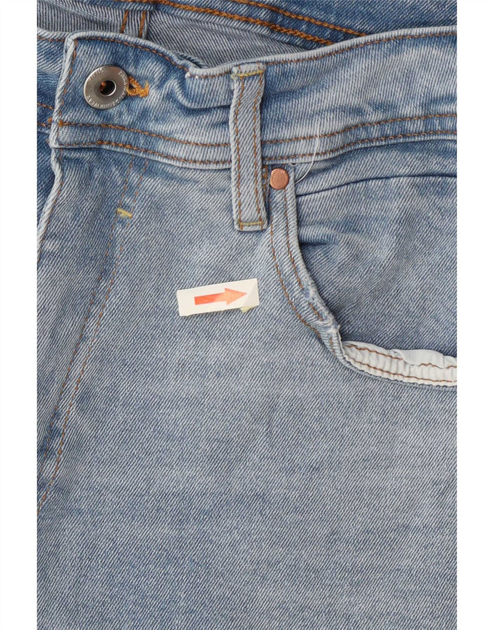 Zara Herre Denim Shorts EU 42 Large W32 Blå Bomuld