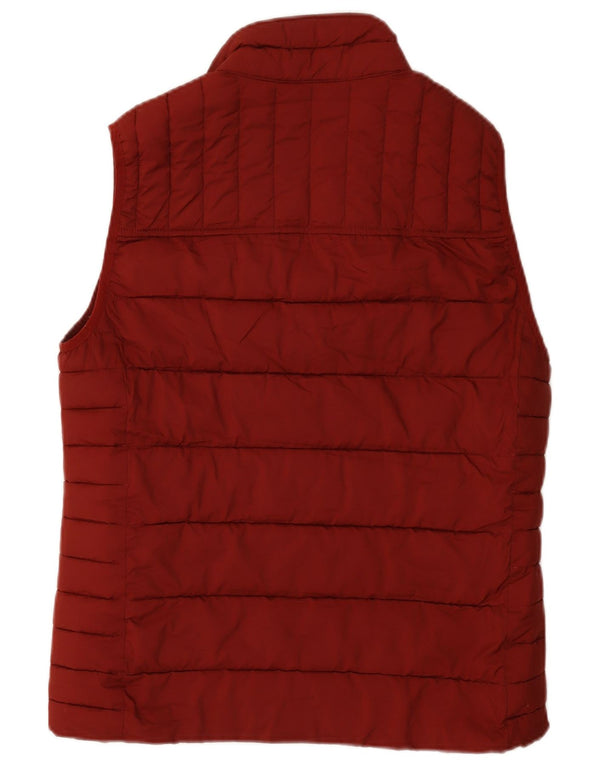Joules Herre Polstret Gilet UK 38 Medium Burgundy Polyester