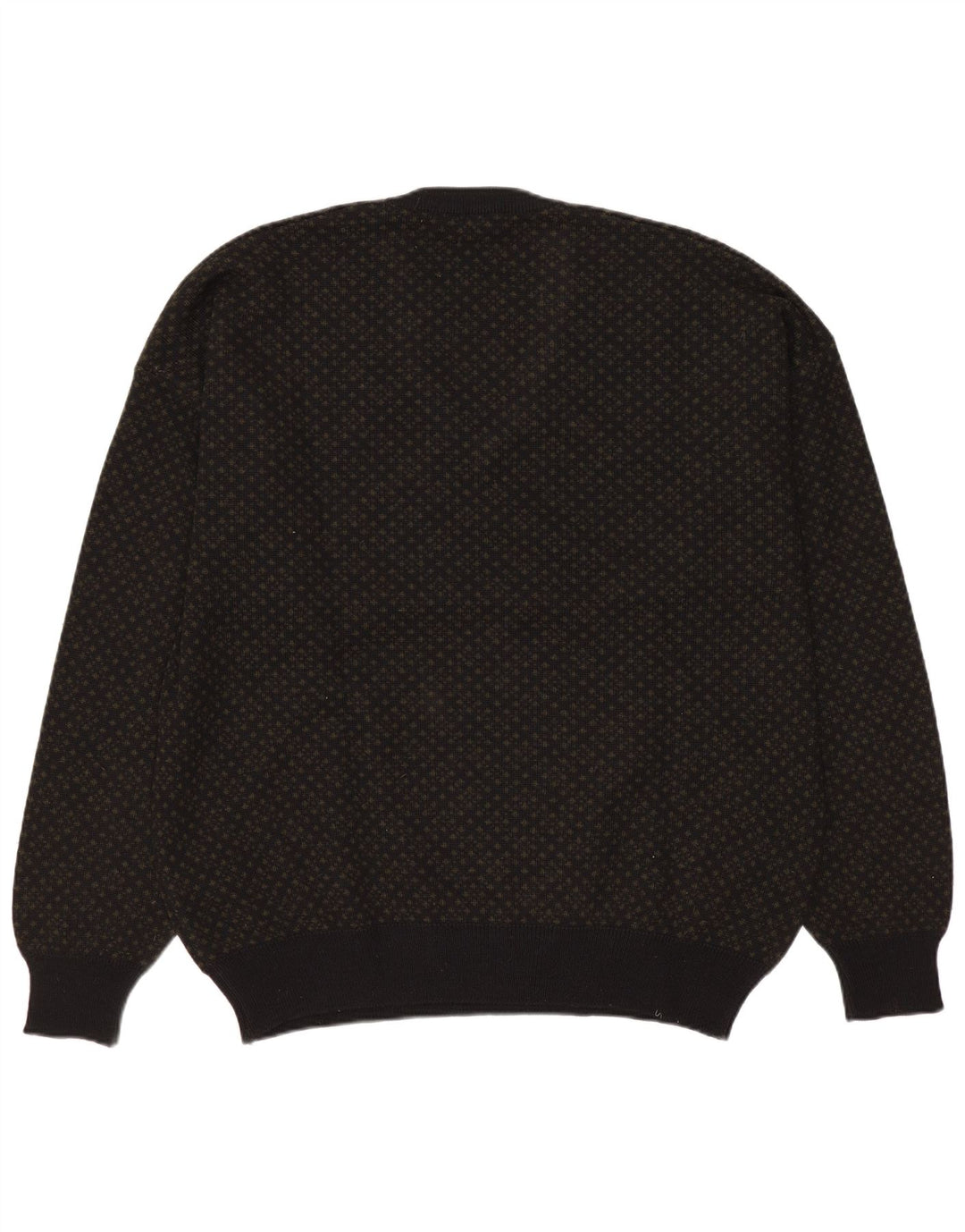 Bramante Herre V-hals sweater Stor Grå Geometrisk Uld