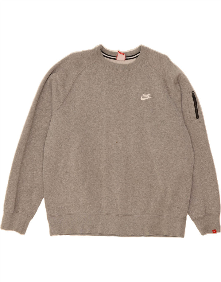 NIKE Mens Sweatshirt Jumper XL Grey Cotton Vintage Nike and Second-Hand Nike from Messina Hembry 