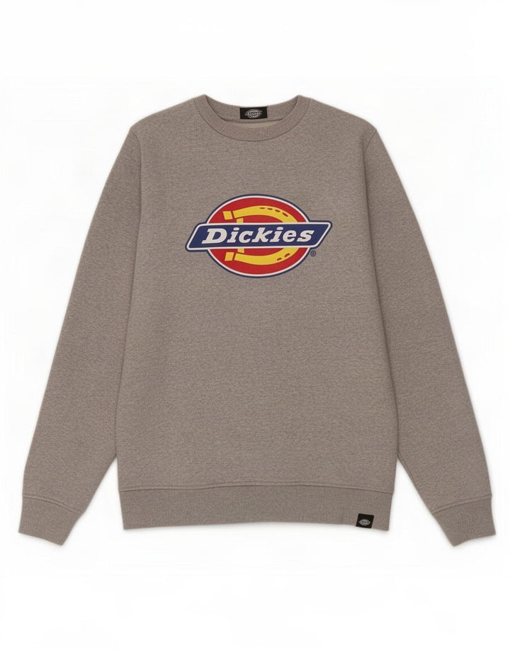 Dickies Herre grafisk sweatshirt Jumper Medium Grey Flecked Bomuld