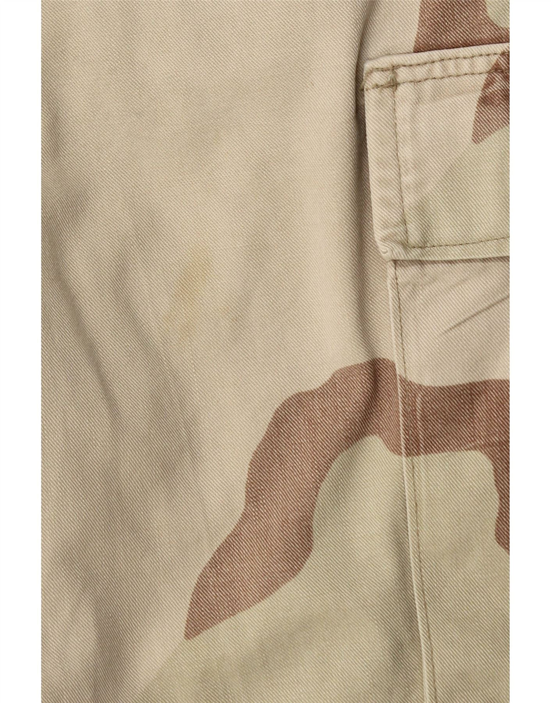 Vintage Herre Regular Fit Cargo Bukser Medium W34 L31 Beige Camouflage