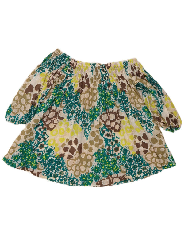 French Connection Dame Top 3/4 ærme UK 12 Medium Multicolored Floral