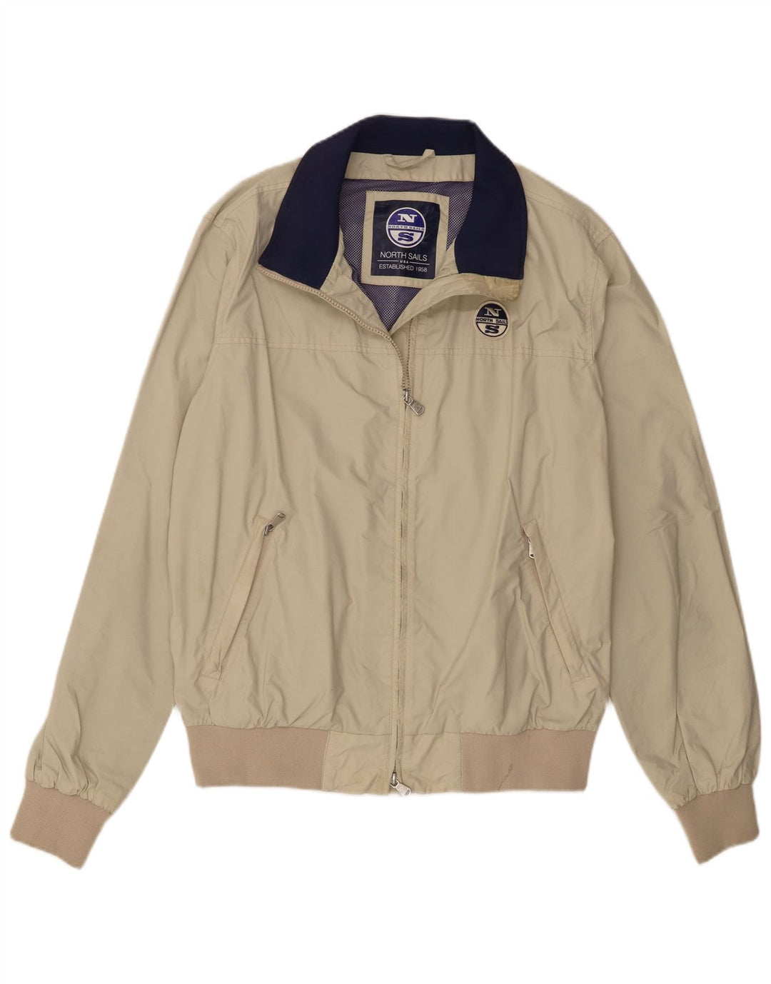 North Sails Dame Bomber Jacket UK 18 XL Beige Polyamid