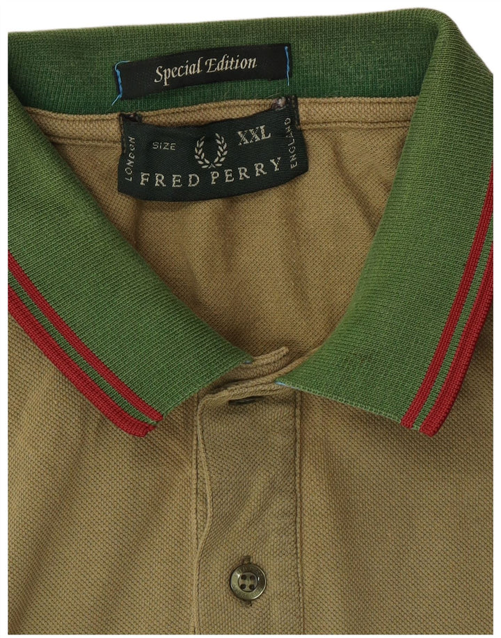 FRED PERRY Drenge poloshirt 15-16 år 2XL Khaki