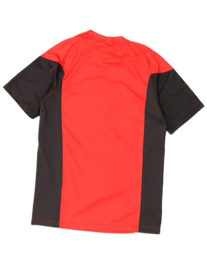 Nike Herre Dri Fit grafisk T-shirt Top Lille rød Colourblock Polyester