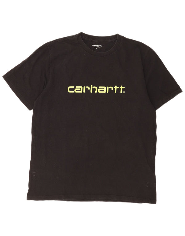 Carhartt Herre grafisk T-shirt Top Stor sort bomuld