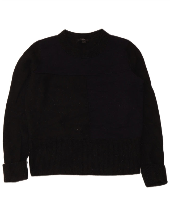 Cos Dame sweater med rund hals DK 10 Lille sort uld