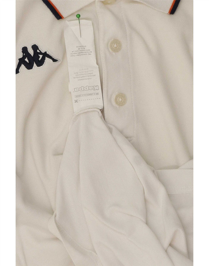 Kappa herre polo shirt lille hvid stribet bomuld