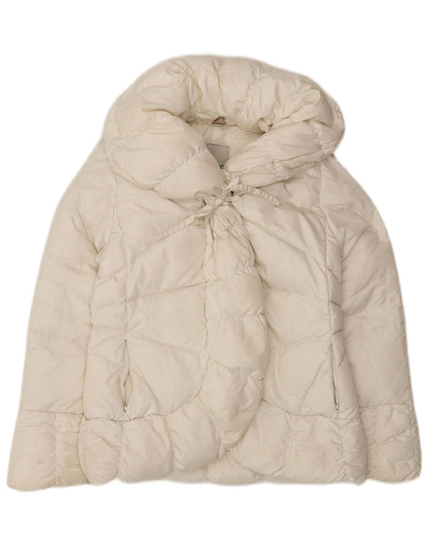 Moncler Piger Polstret Jakke 9-10 År Hvid Nylon