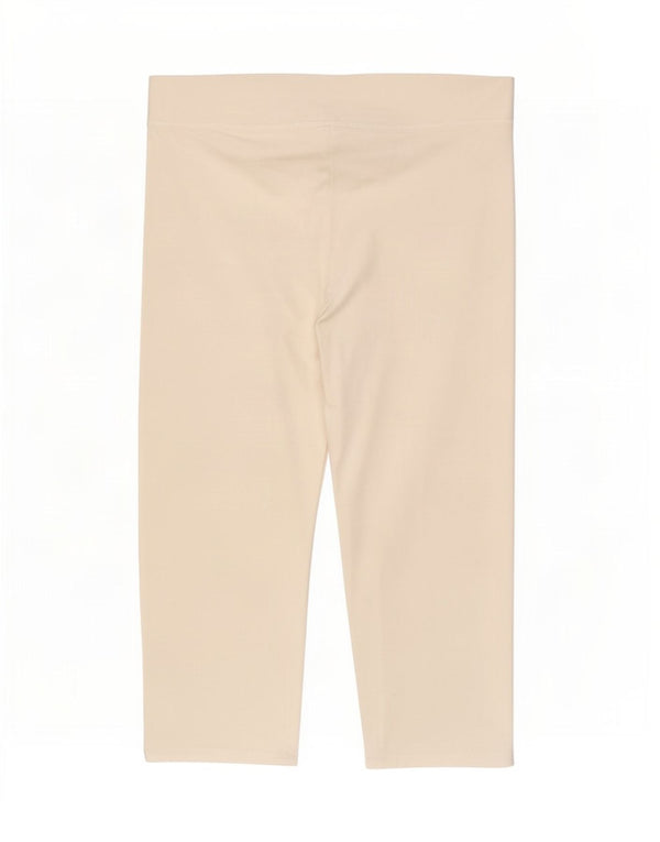 Marks & Spencer Dame Capri Leggings UK 14 Large White Bomuld