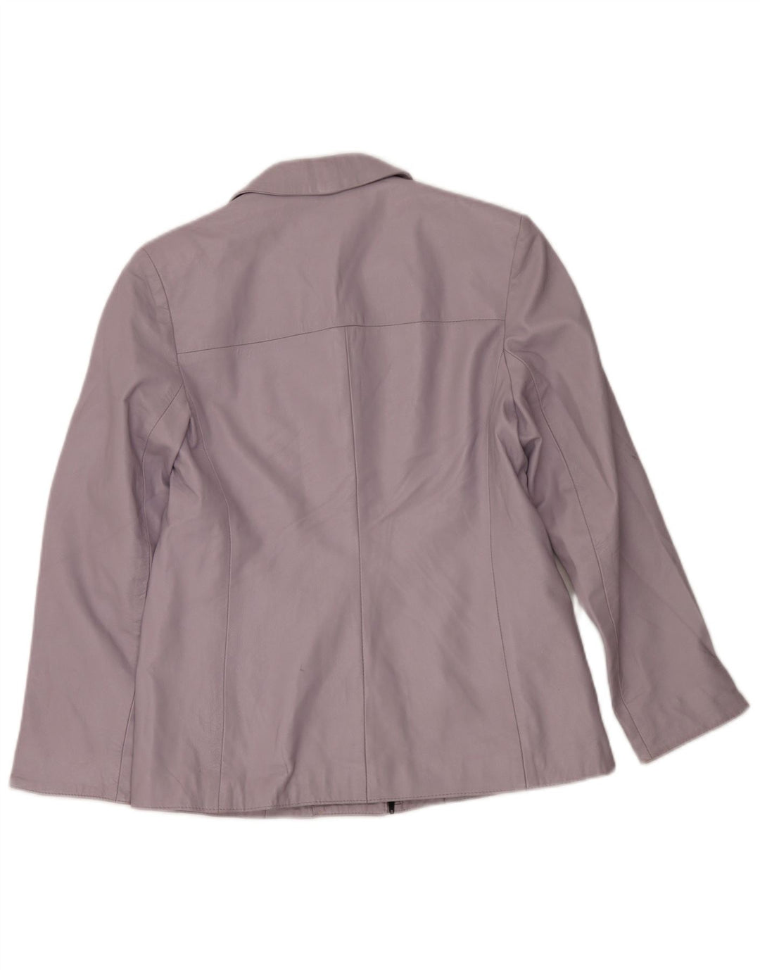 Alta Moda Dame Læder Blazerjakke med fuld lynlås IT 50 XL Lilla Læder