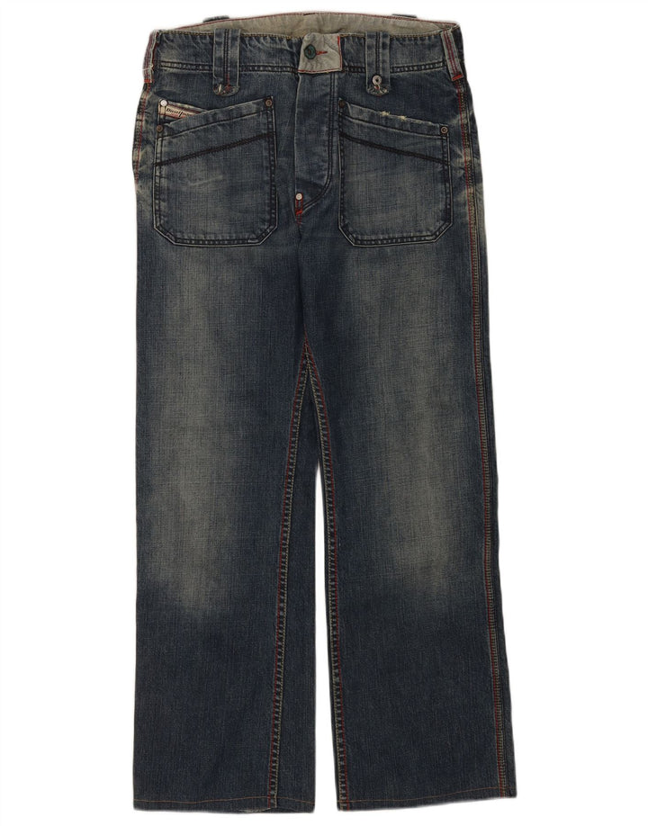 Diesel Dame Straight Jeans W29 L28 Blå Bomuld
