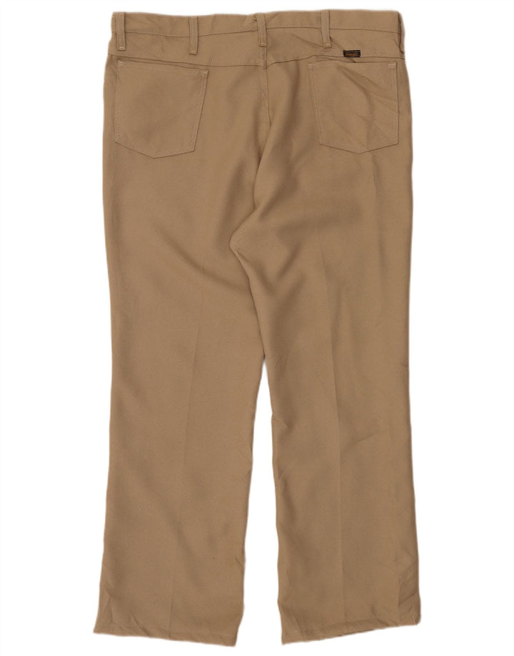 Wrangler Straight Casual Bukser til mænd W40 L29 Beige Polyester