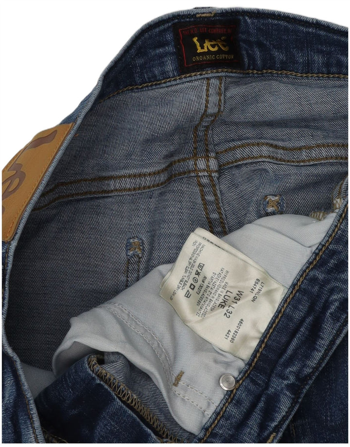 Lee Herre Luke Slim Jeans W31 L30 Blå Bomuld