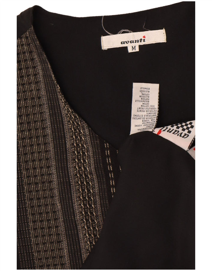 Avanti herrevest mellem sort stribet bomuld