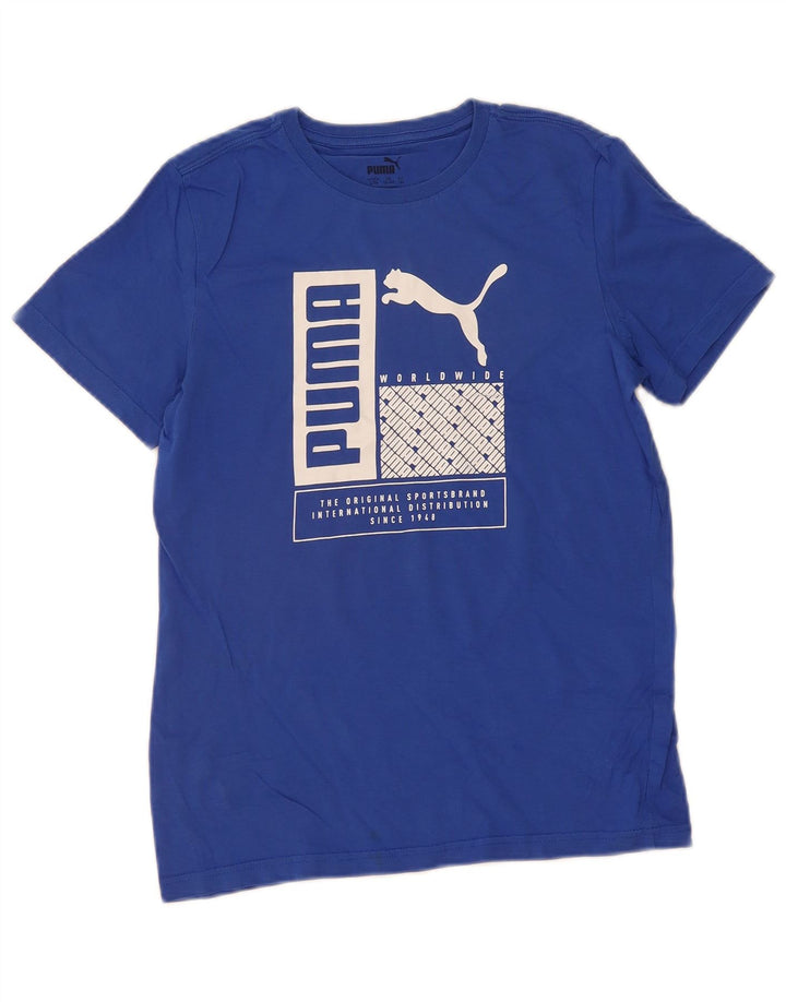 PUMA Boys Graphic T-Shirt Top 13-14 Years  Blue