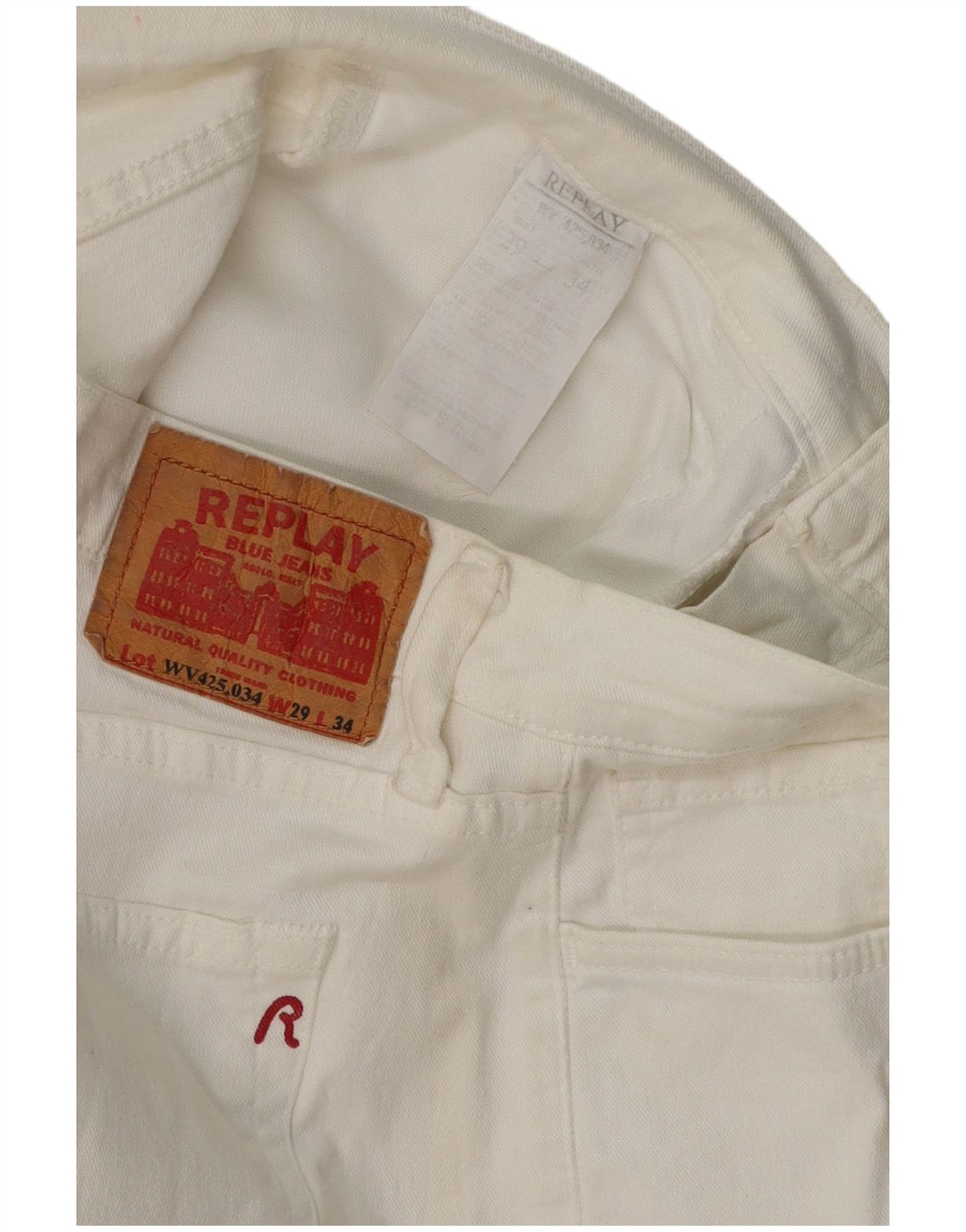 REPLAY Dame Bootcut Jeans W29 L30 Hvid