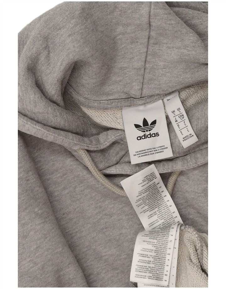 ADIDAS Hættetrøje til mænd, lille grå flækket bomuld