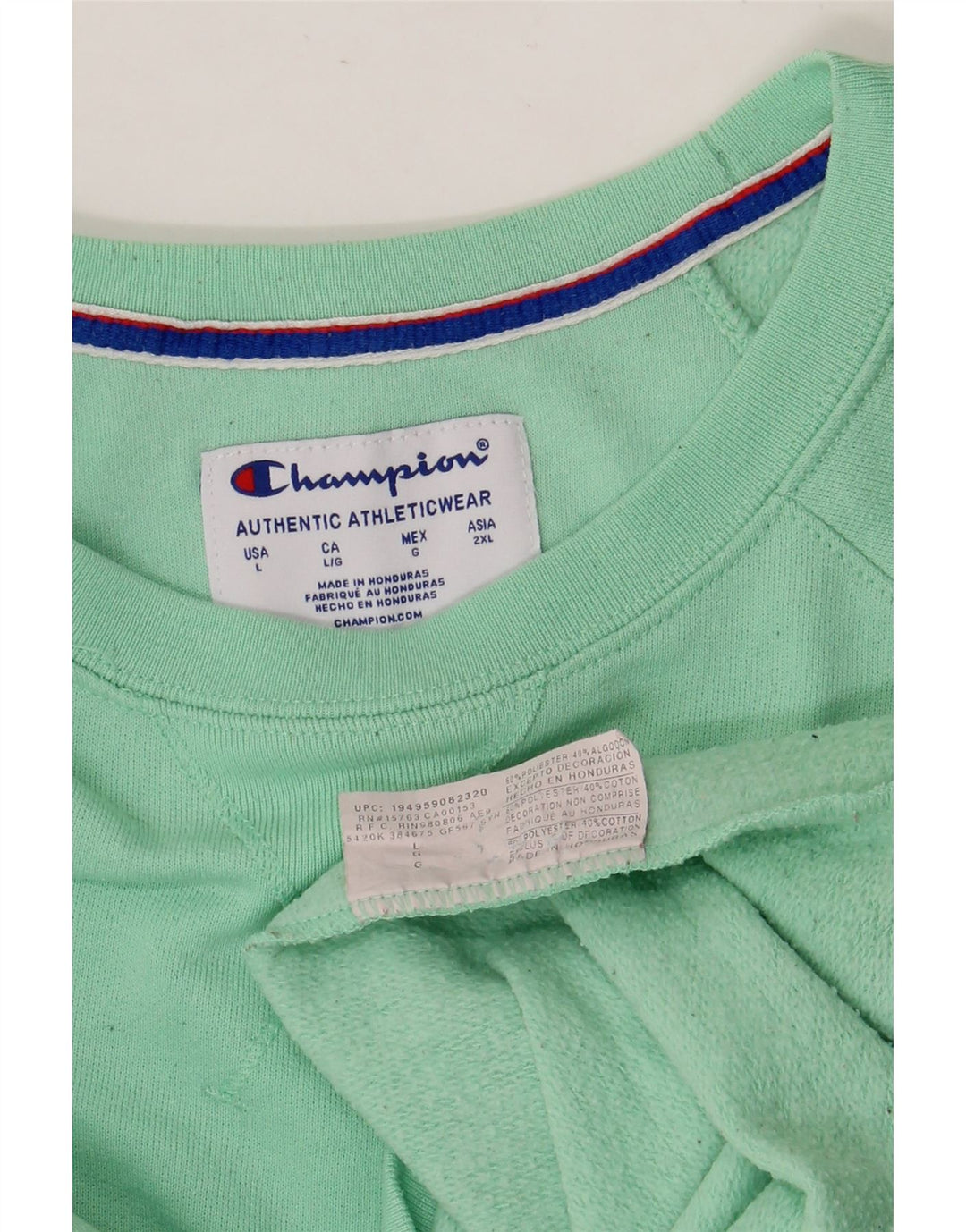 CHAMPION Herre Sweatshirt Jumper Stor Grøn Bomuld