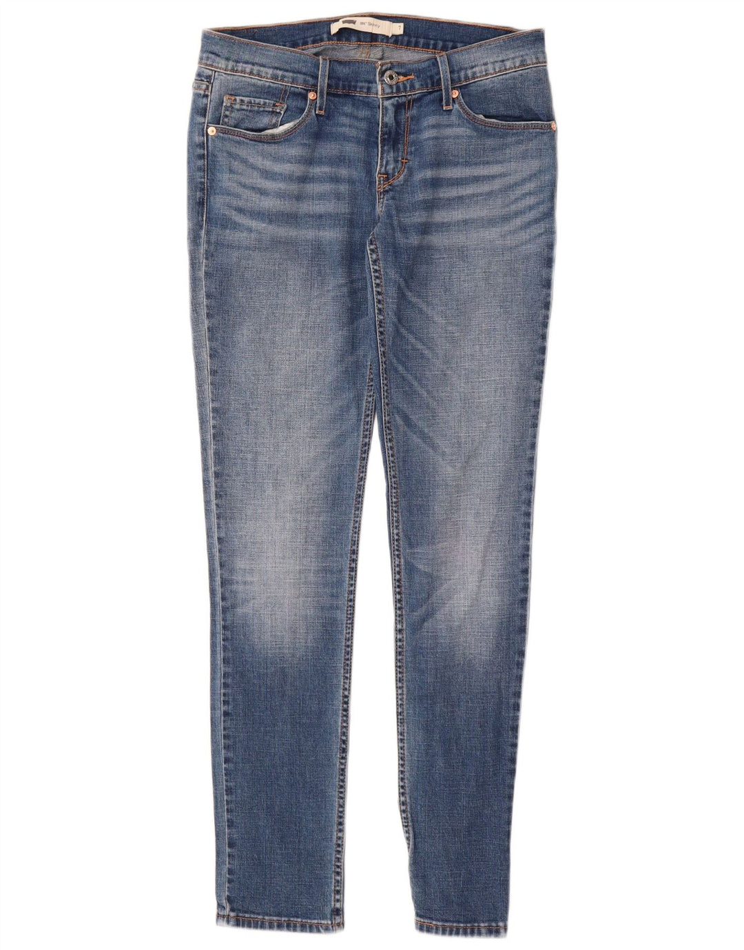 Levi's Dame 524 Skinny Jeans US 7 Medium W28 L32 Blå Bomuld