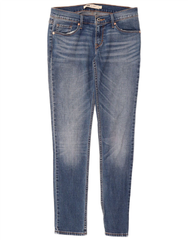Levi's Dame 524 Skinny Jeans US 7 Medium W28 L32 Blå Bomuld