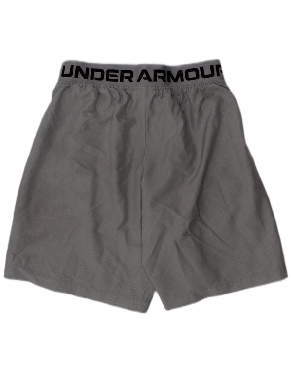 Under Armour drenge grafiske sportsshorts 6-7 år XS Grå Geometrisk