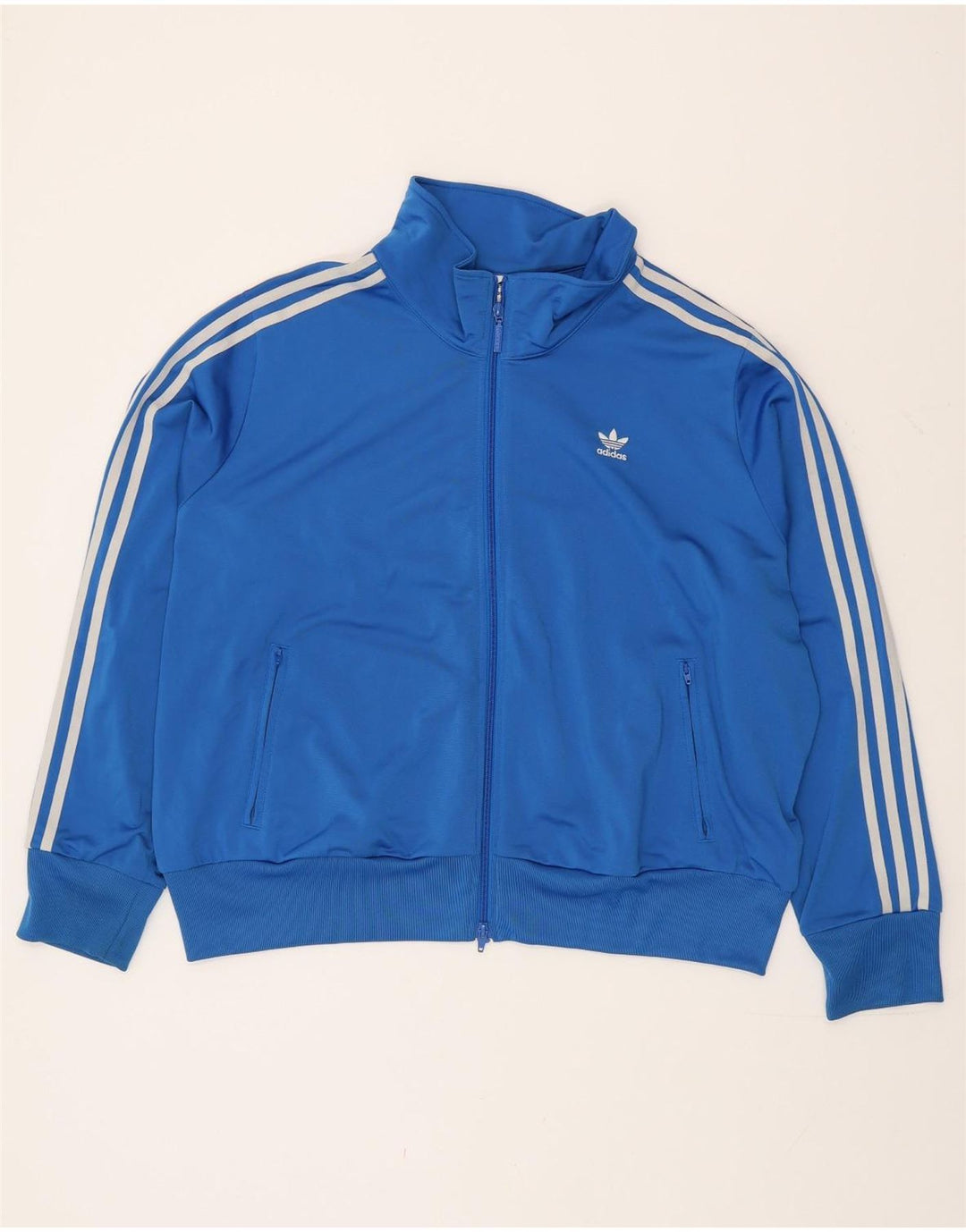 Adidas Womens Oversized træningsdragt Topjakke UK 28/30 3XL Blå Polyester