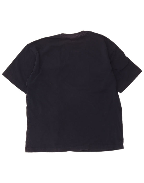 Champion Kvinder Oversized grafisk T-shirt Top UK 6 XS Navy Blue