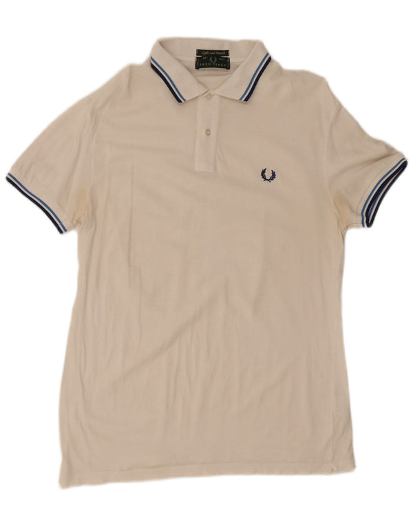 Fred Perry Herre poloshirt Medium hvid bomuld