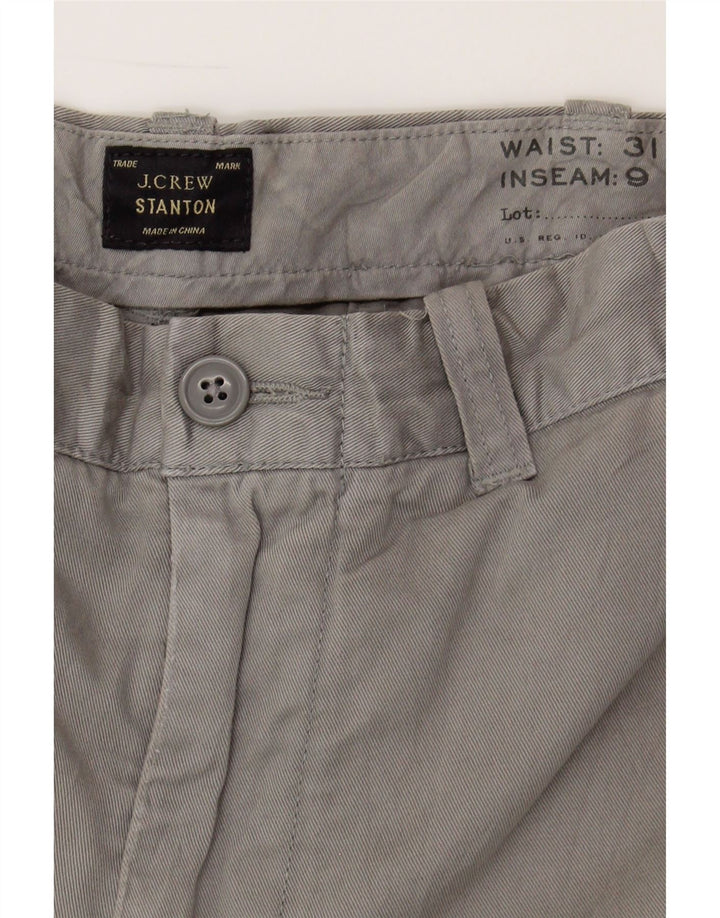 J. CREW Mens Stanton Chino Shorts W31 Medium  Grey Vintage J. Crew and Second-Hand J. Crew from Messina Hembry 