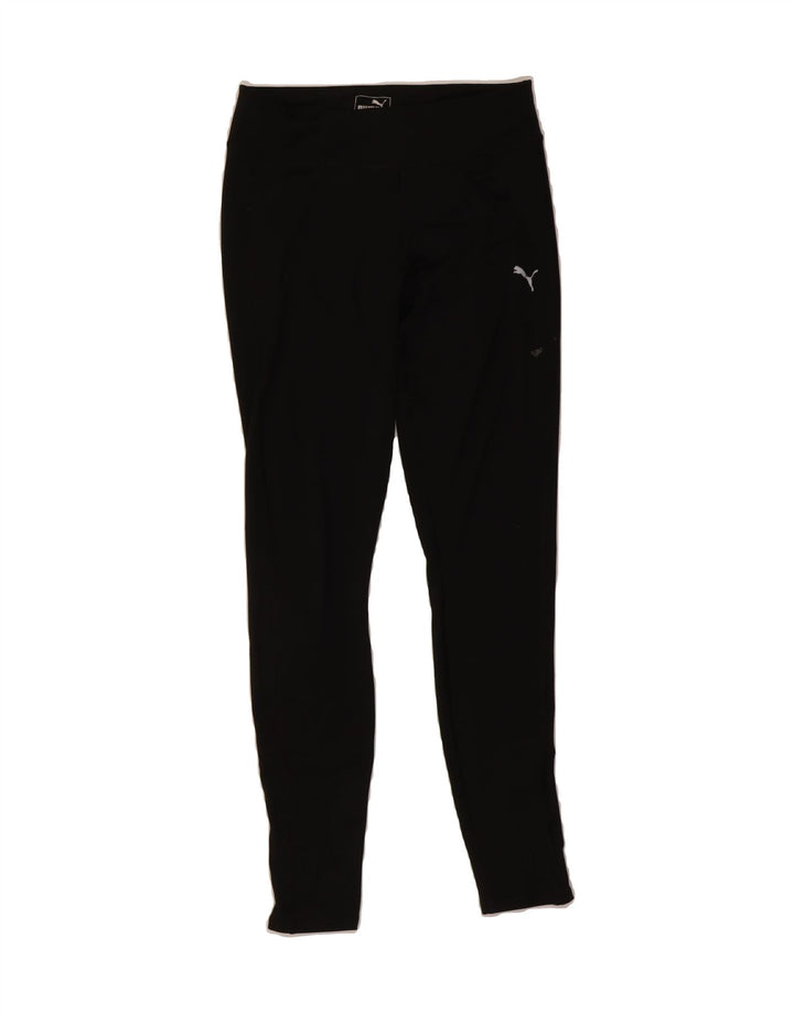 PUMA Womens Leggings UK 10 Small Black Polyamide Vintage Puma and Second-Hand Puma from Messina Hembry 