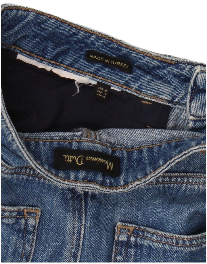 Massimo Dutti Dame Bermuda Denim Shorts EU 38 Small W28 Blue