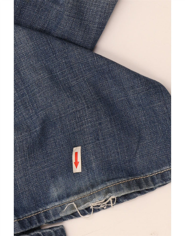 Wrangler Herre Ross Bootcut Jeans W30 L32 Blå Bomuld