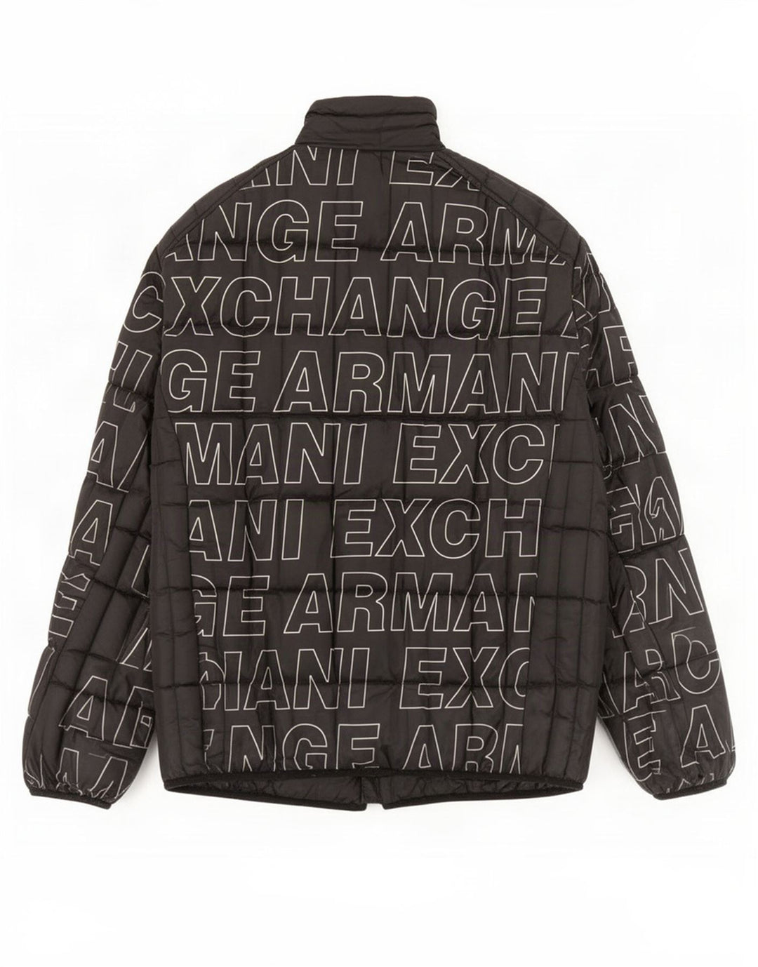 Armani Exchange Herre grafisk polstret jakke UK 40 Large Black