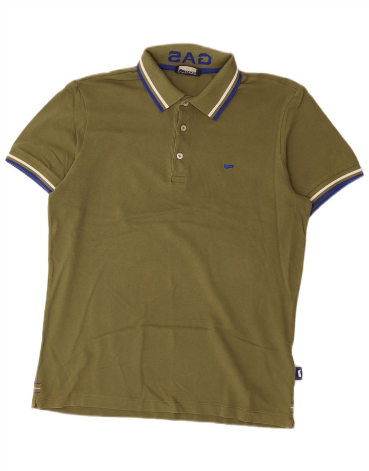 Gas Poloshirt til mænd Stor Khaki Bomuld