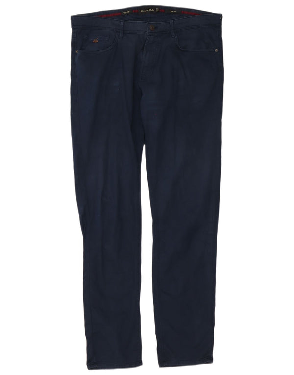 Massimo Dutti Herre Slim Fit Casual Bukser EU 44 Large W34 L32 Marineblå
