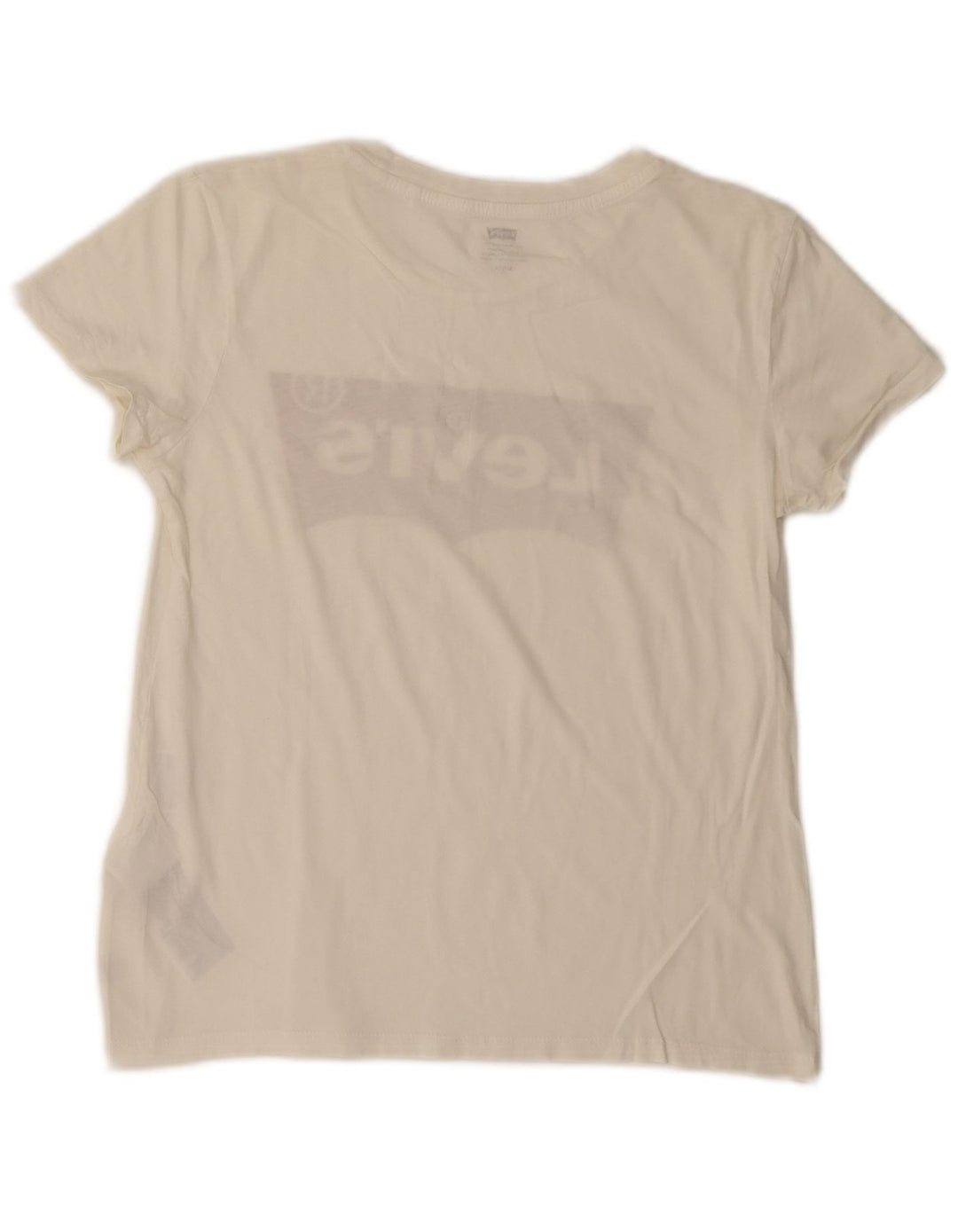 Levi's Grafisk T-shirt top til kvinder UK 8 Lille hvid bomuld