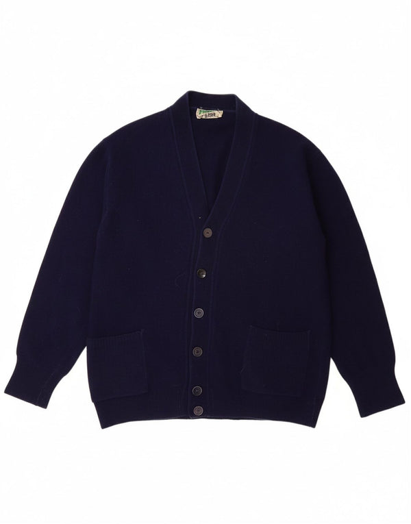 BENETTON drenge cardigan sweater 13-14 år marineblå uld