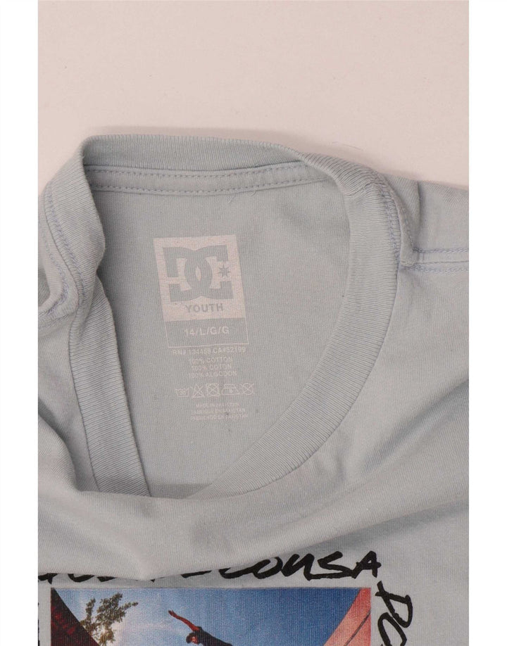 DC Boys Grafisk T-Shirt Top 13-14 År Stor Grå Bomuld