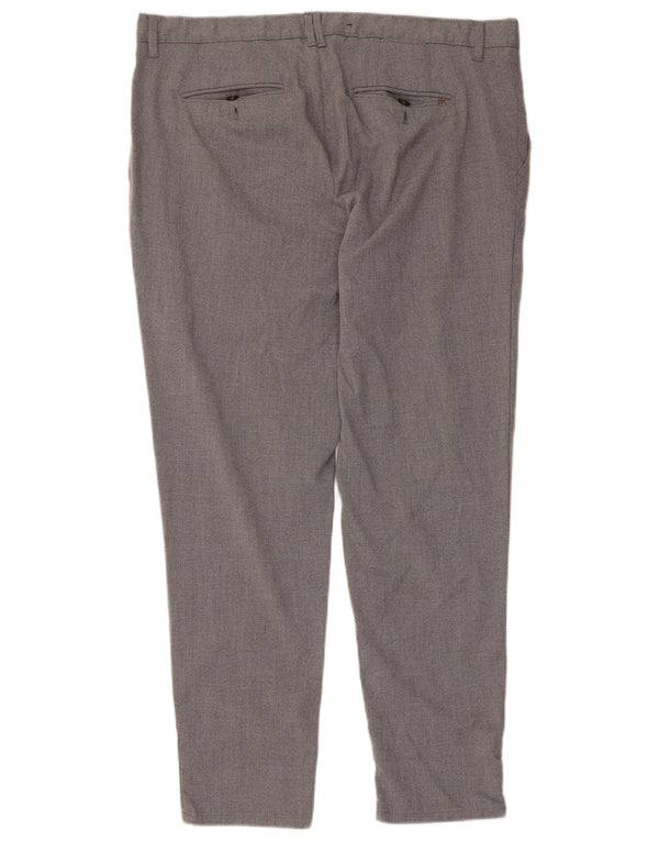 Zara Herre Slim Chino Bukser EU 48 XL W38 L28 Grå Polyester