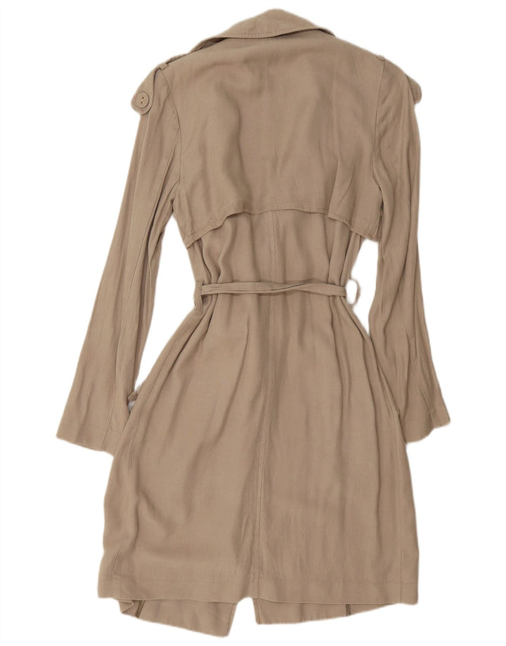 Oasis Womens Trench Coat UK 6 XS Grå Lyocell