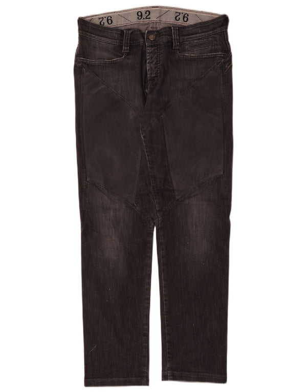9.2 af Carlo Chionna Lige jeans til kvinder W33 L30 Grå bomuld