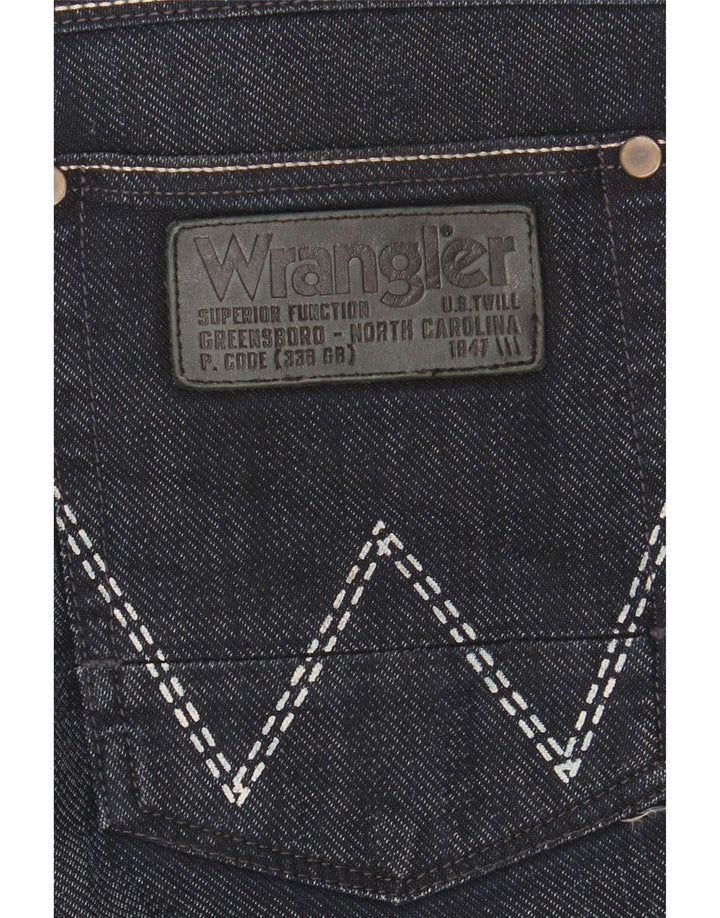Wrangler Herre Ace Straight Jeans W33 L34 Marineblå Bomuld