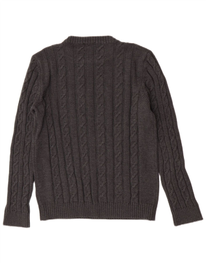 Refrigiwear dame sweater med rund hals, mellemgrå jomfruuld