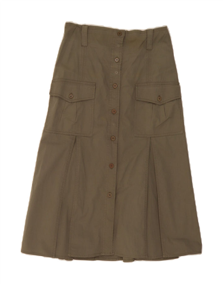 VINTAGE Womens Cargo Skirt W30 Medium Khaki Vintage Vintage and Second-Hand Vintage from Messina Hembry 