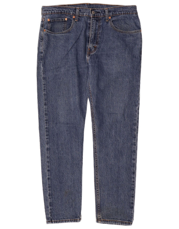 Levi's Herre 502 Hi-Ball tilspidsede jeans W34 L30 blå bomuld